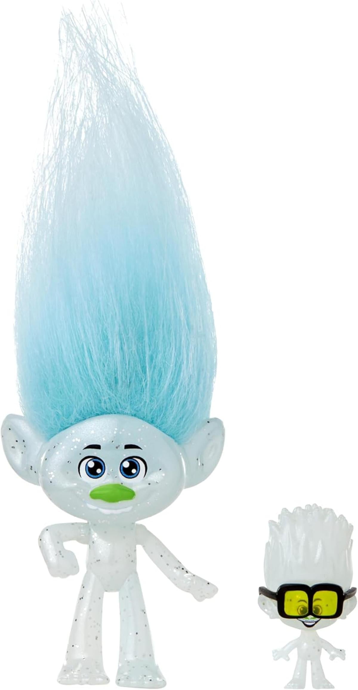 Mattel DREAMWORKS TROLLS Gemeinsam Stark – Guy Diamond Puppe mit Plüschhaar, Mode zum Ausziehen, 5 bewegliche Gelenke, für Kinder ab 3 Jahren, HNF09