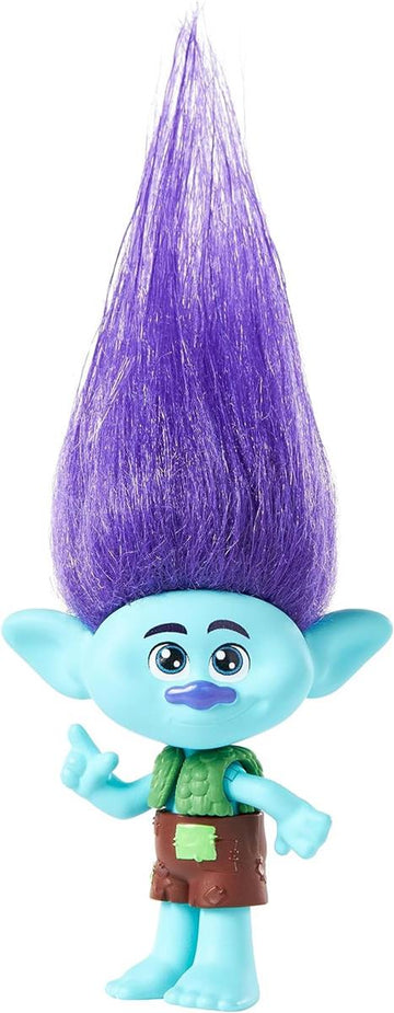 Mattel DREAMWORKS TROLLS Gemeinsam Stark – Königin Poppy, Viva, Branch, Guy Diamond mit Tiny Diamond, Plüschhaar, Mode zum Ausziehen, 5 bewegliche Gelenke, für Kinder ab 3 Jahren, HNF08