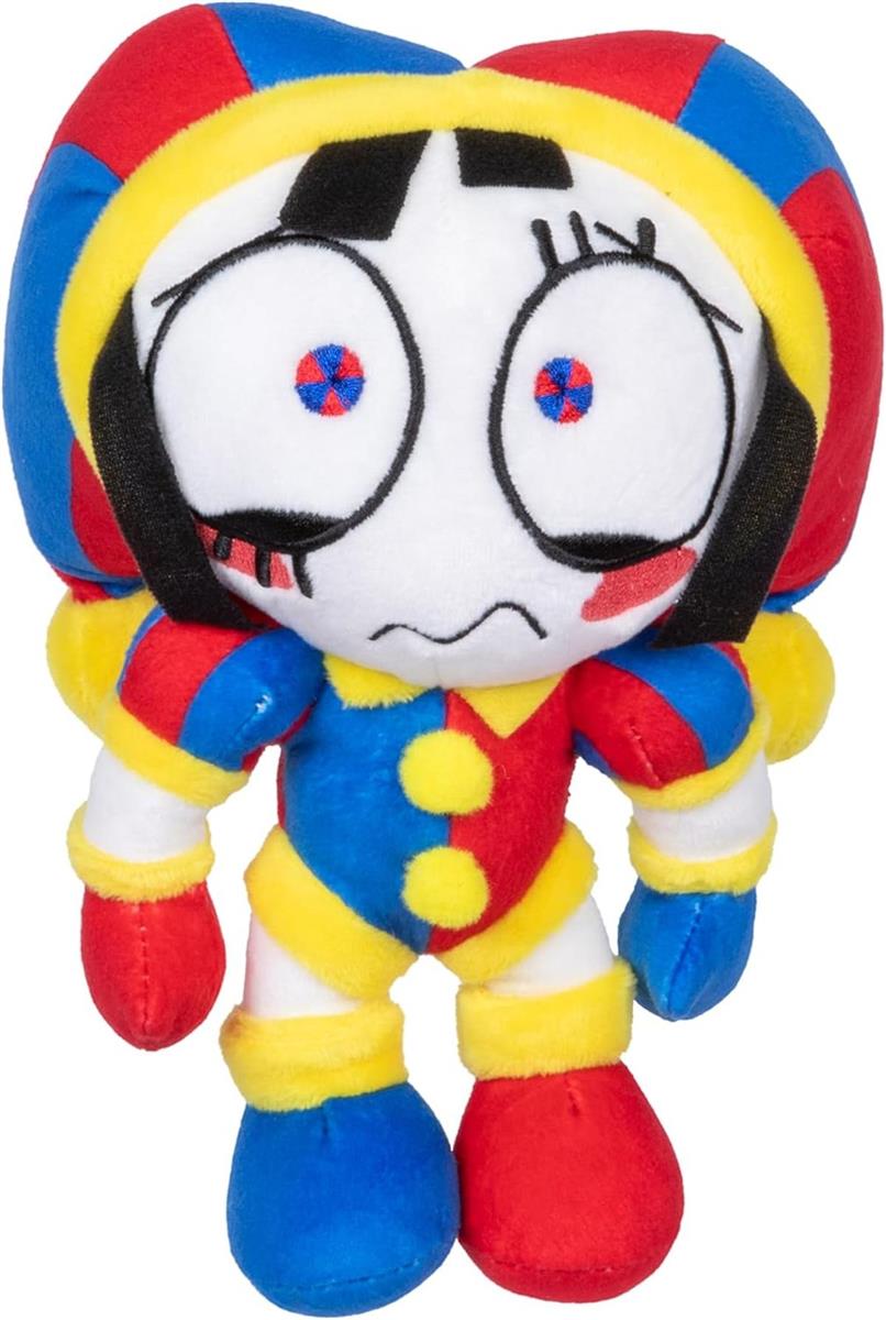Amazing Digital Circus Deluxe Pomni Plüschfigur, 20,3 cm große Figur aus hochwertigen Materialien und Stickereien, Sammeln Sie Caine, Pomni, Kinger, Jax und Ragatha