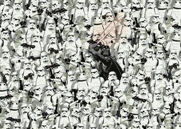Ravensburger Puzzle 1000 Teile, Challenge Star Wars - Darth Vader und Seine Klonkrieger als herausforderndes Puzzle für Erwachsene und Kinder ab 14 Jahren, Weiß, 27 x 20