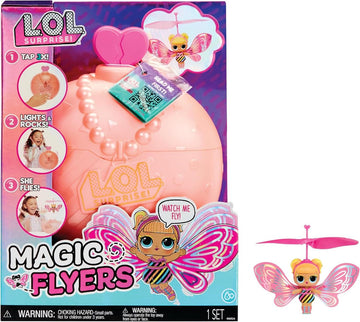 L.O.L. Surprise! Magic Flyers - Flutter Star - Handgesteuerte fliegende Puppe - Sammlerpuppe mit Touch-Flasche zum Auspacken - Ideal für Mädchen ab 6 Jahren