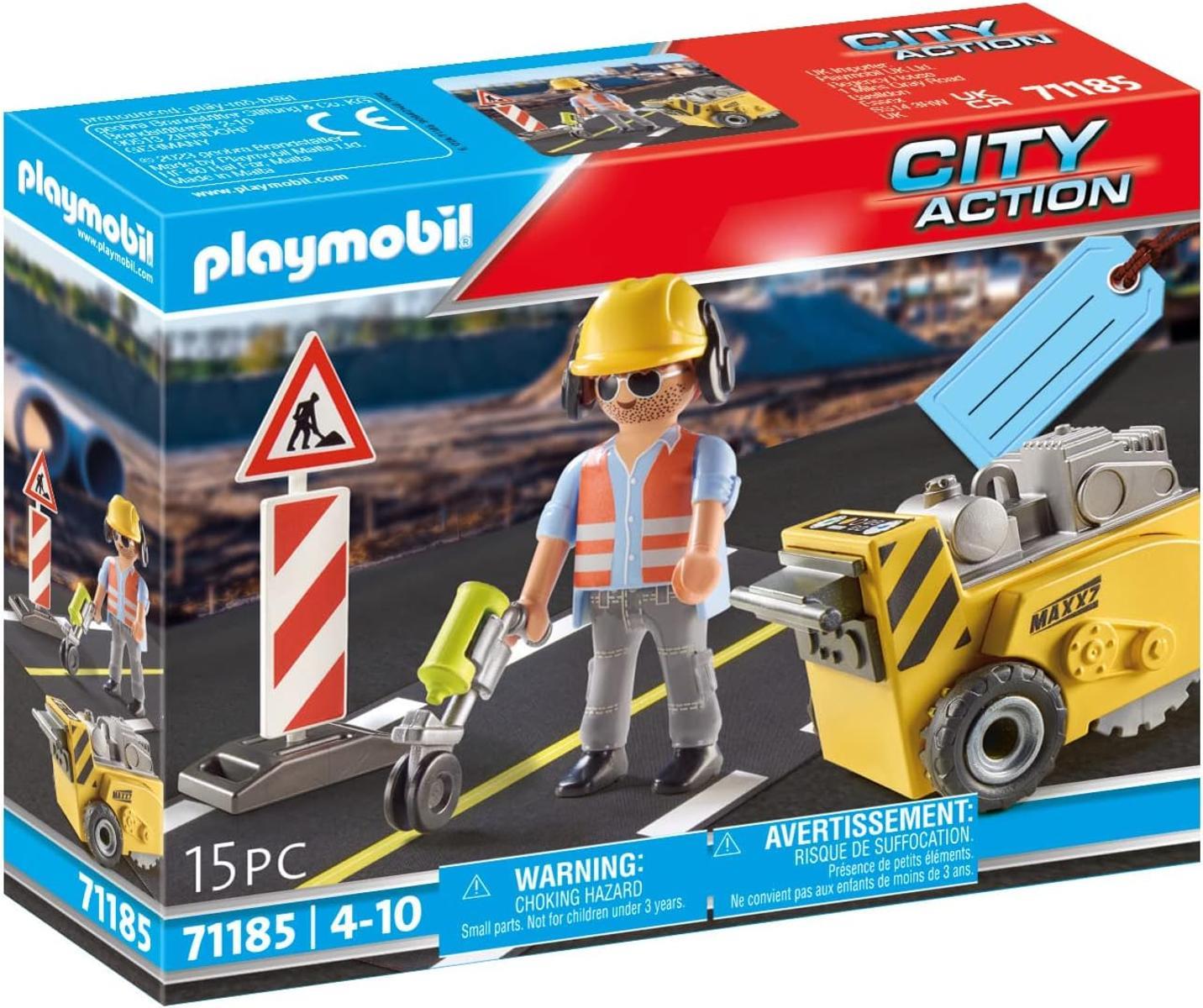 Playmobil City Action 71185 Arbeiter mit Bodensäge