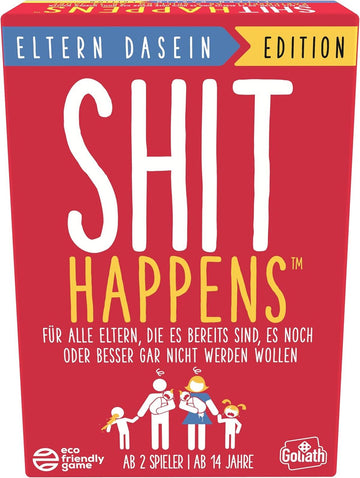 Goliath Shit Happens Eltern Dasein Edition, Kartenspiel ab 14 Jahren, Gesellschaftsspiele für 2 Oder Mehr Spieler