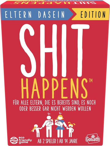 Goliath Shit Happens Eltern Dasein Edition, Kartenspiel ab 14 Jahren, Gesellschaftsspiele für 2 Oder Mehr Spieler