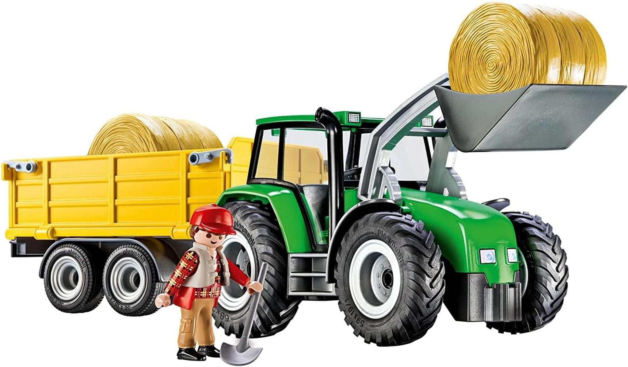 PLAYMOBIL 9317 Traktor mit Anhänger Spielset, Einzeln, Mehrfarbig, Standard