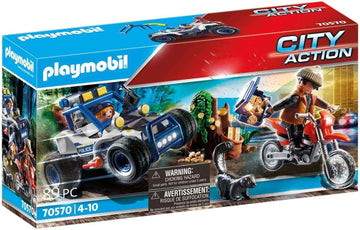 PLAYMOBIL City Action 70570 Polizei-Geländewagen: Verfolgung des Schatzräubers