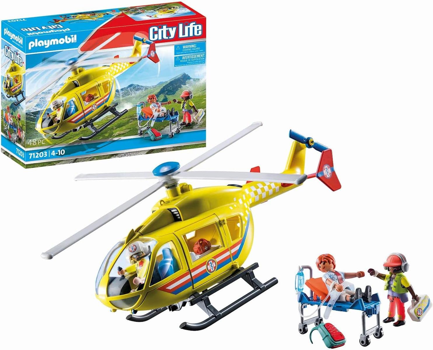 PLAYMOBIL 71203 City Life Rettungshelikopter