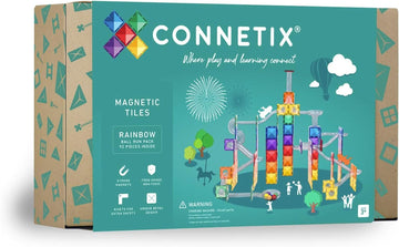 CONNETIX Magnetbausteine Regenbogen Ball Run Packen 92 Stück ab 3 Jahre