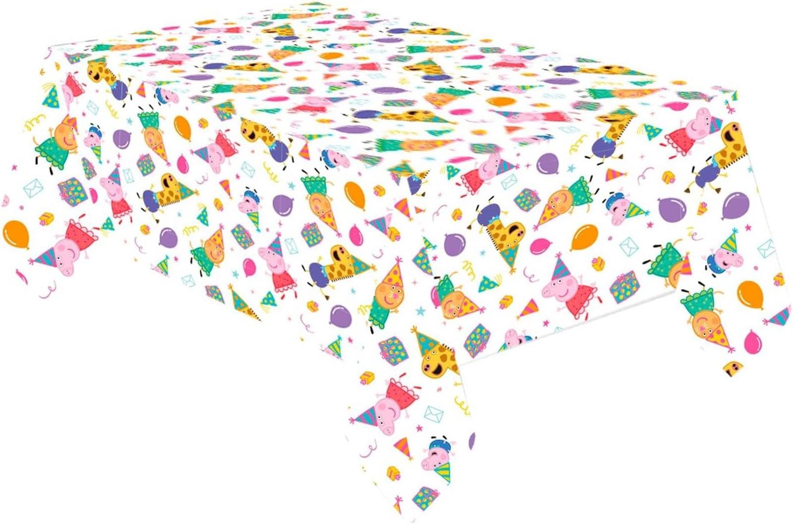 Amscan 9918341 – Peppa Pig Papiertischdecke für Kindergeburtstage, 1,8 m x 1,2 m