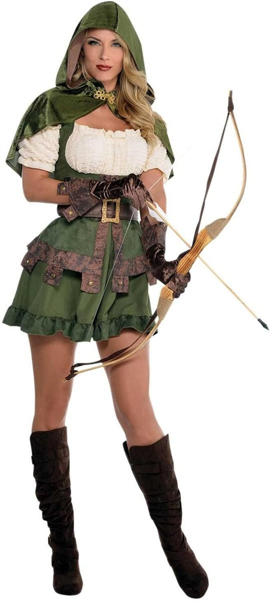 amscan Robin Hood Kostüm Erwachsene Karneval Halloween Fasching Größe M/L 38-40