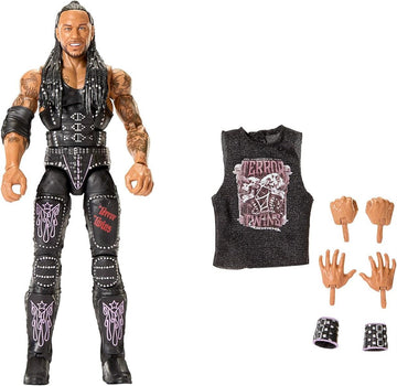 Mattel WWE Elite Actionfigur und Zubehör, Serie #122 Set, ca. 15 cm große Sammelfigur Damian Priest mit 25 Bewegungspunkten und austauschbaren Händen, JHT53