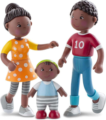 HABA 306696 - Little Friends Spielset Familienzeit, Zubehör für Biegepuppe ab 3 Jahren