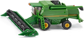 Siku 1876, John Deere T670i Mähdrescher, 1:87, Metall/Kunststoff, Grün, Bewegliches und abnehmbares Schneidwerk