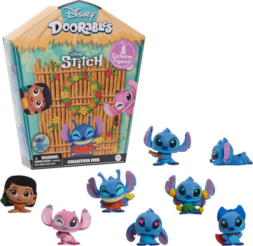 Just Play Disney Doorables Disney Stitch Sammeledition, 8 Exklusive Figuren, Disneyfans, Kinderspielzeug ab 5 Jahren