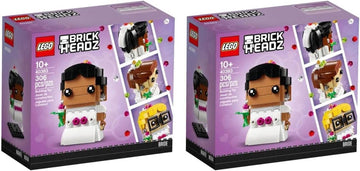 LEGO® BrickHeadz 2x 40383 Braut Bundle Hochzeit
