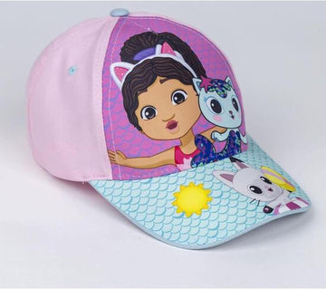 CERDÁ LIFE'S LITTLE MOMENTS Mädchen Gabby's Dollhouse Kindermütze mit Visier, Türkis Cap, One Size