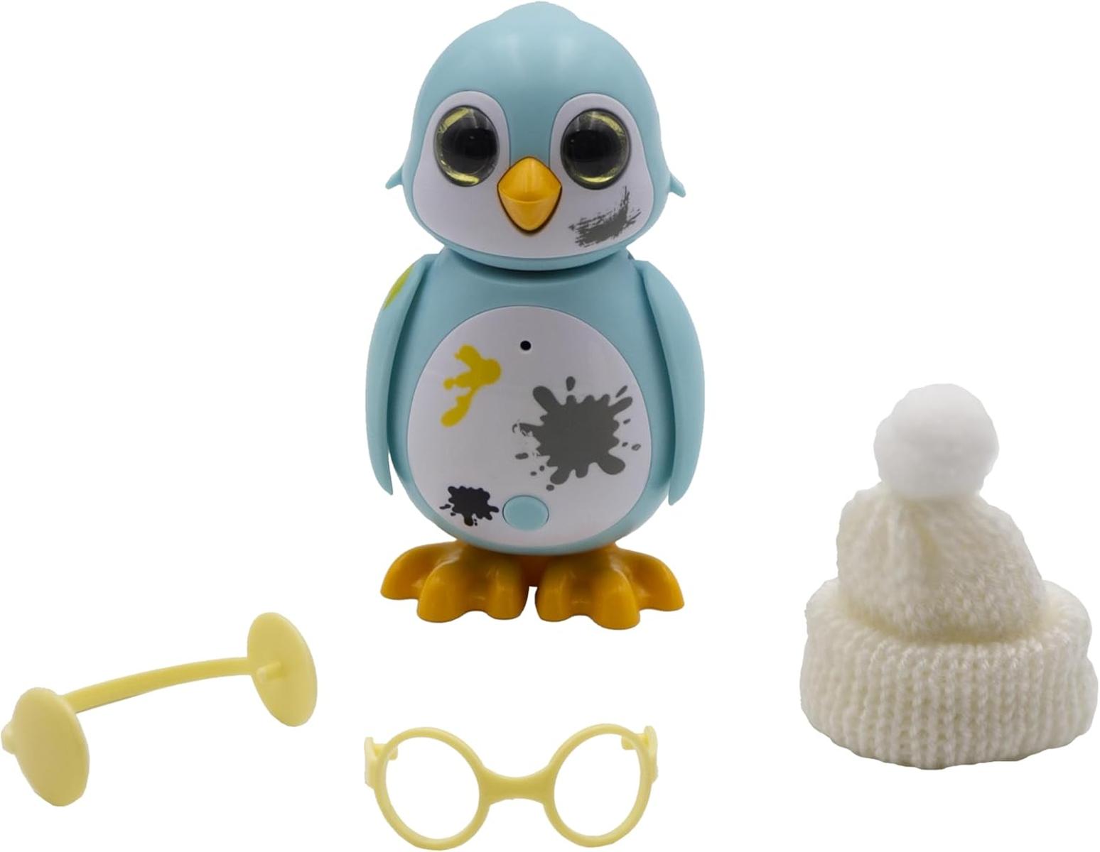 Silverlit Rettungspinguin-Interaktiver Mini Pinguin mit 10+ Modi und Interaktionen + 3 Zubehörteilen S AAA-Batterien inklusive 5+ E8SA2Qm349