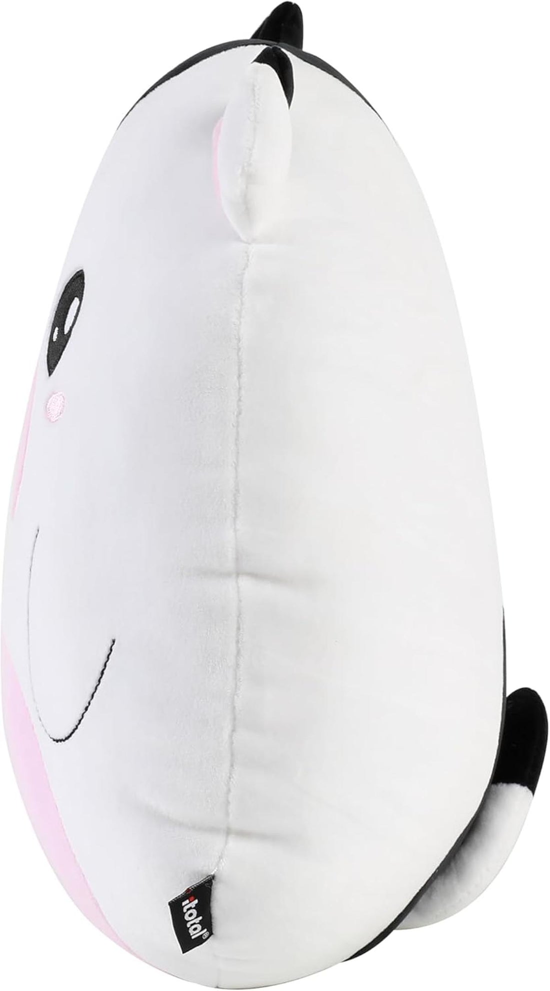 I-TOTAL ® - Dekokissen für Kinder/Wohnzimmer, Flauschiges Stoffkissen in Form Kuh