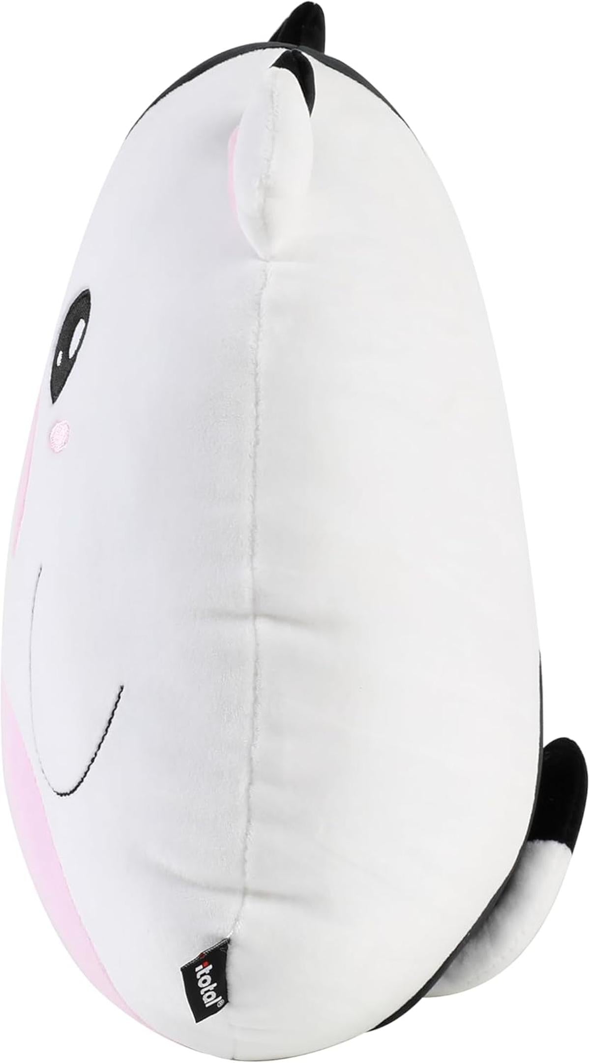 I-TOTAL ® - Dekokissen für Kinder/Wohnzimmer, Flauschiges Stoffkissen in Form Kuh