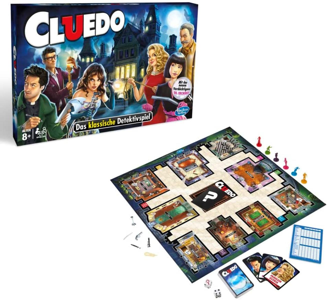Hasbro Cluedo - spannendes Detektivspiel für die ganze Familie, 8 Jahre to 99 Jahre