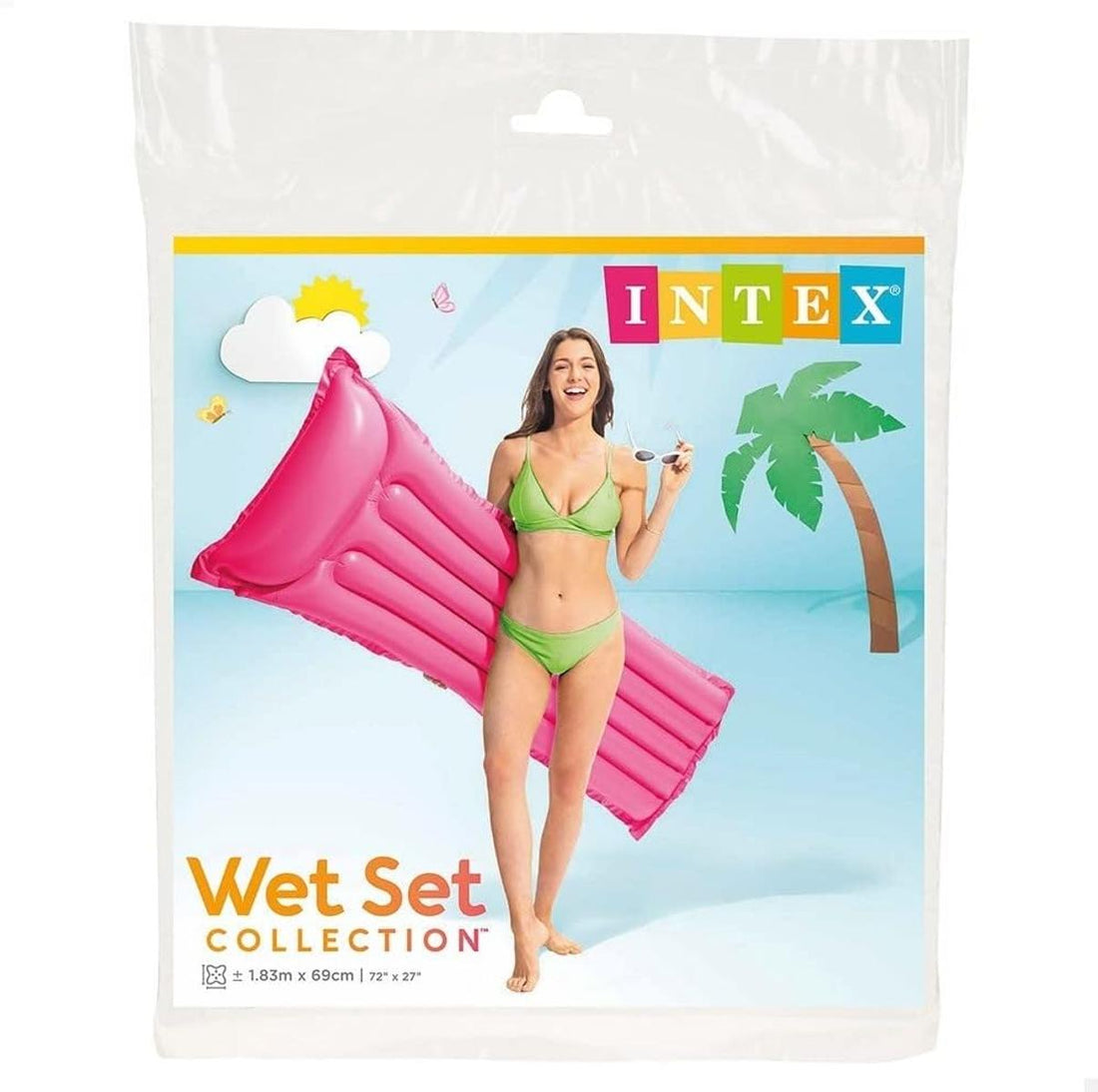 Intex 59703EU - Aufblasbare Luftmatratze Bunt, Vinyl, Mehrfarbig, 183x69 cm