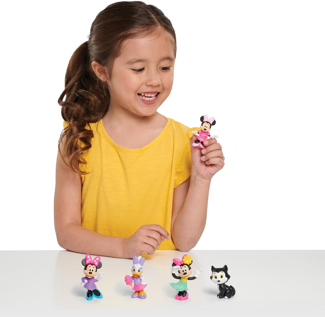Just Play Disney Junior Minnie Mouse Minifiguren 5er-Pack, 4,3–6,9 cm große Sammelfiguren, Kinderspielzeug ab 3 Jahren