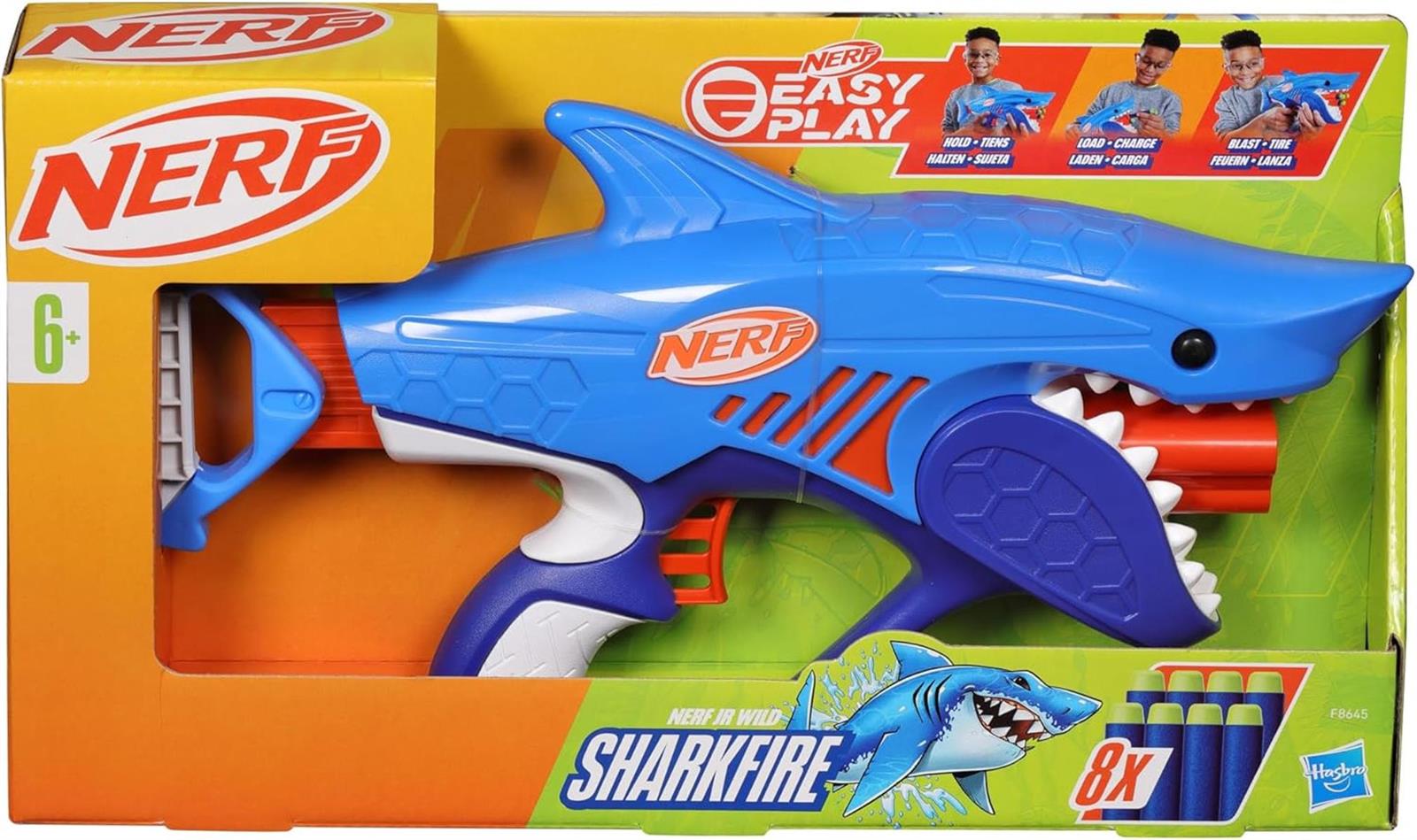Nerf Junior Wild Sharkfire Easy Play Dart-Blaster