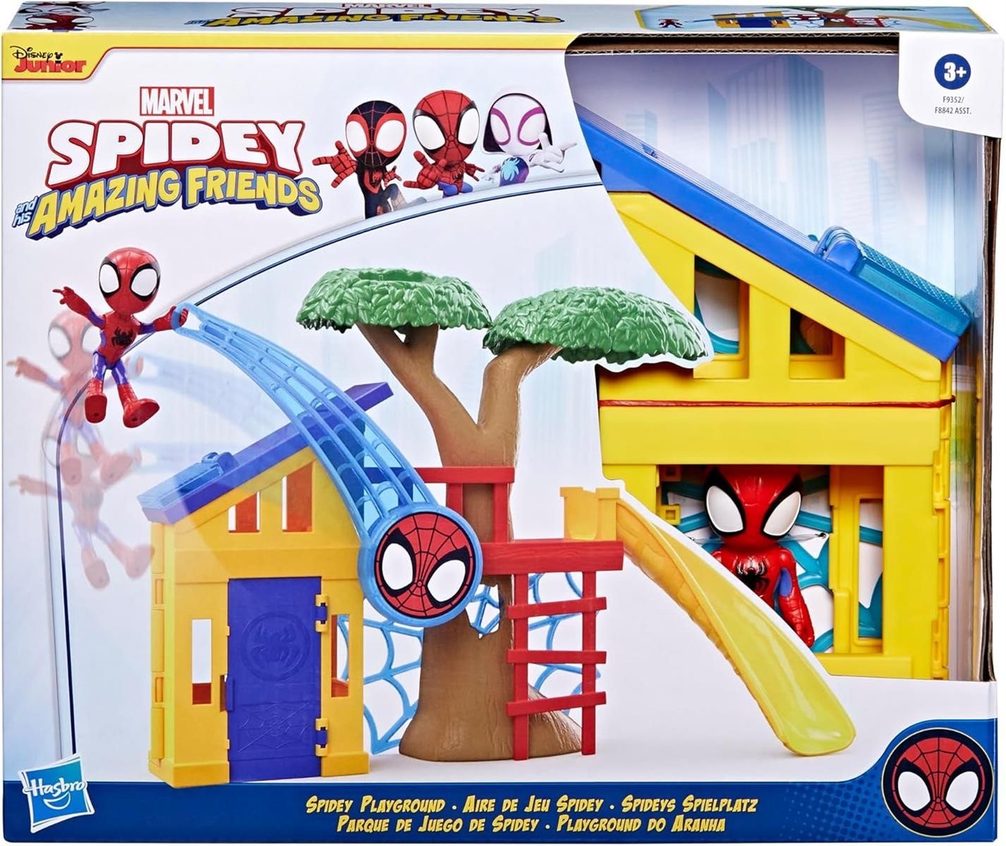 HASBRO Marvel Spidey und Seine Super-Freunde Spideys Spielplatz Spielset mit Spidey Action-Figur