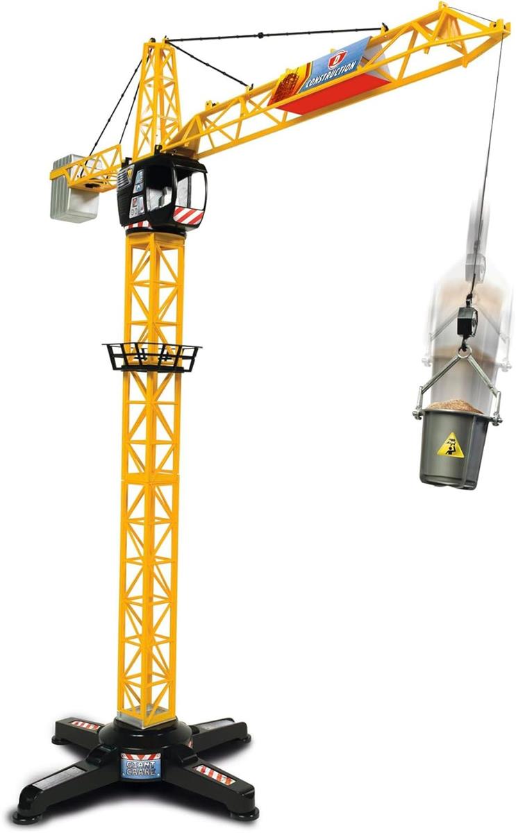 Dickie Toys 203462411 - Mega Crane, Kabelgesteuerter Kran, 1 Meter hoch