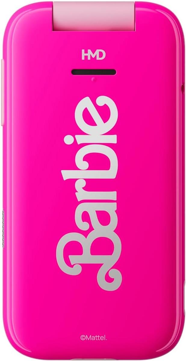 HMD kompatibel mit Barbie Phone Flip Klapphandy (2,8" Display, 0,3 MP Kamera, 64/128 MB, 1450 mAh, 4G) Power Pink