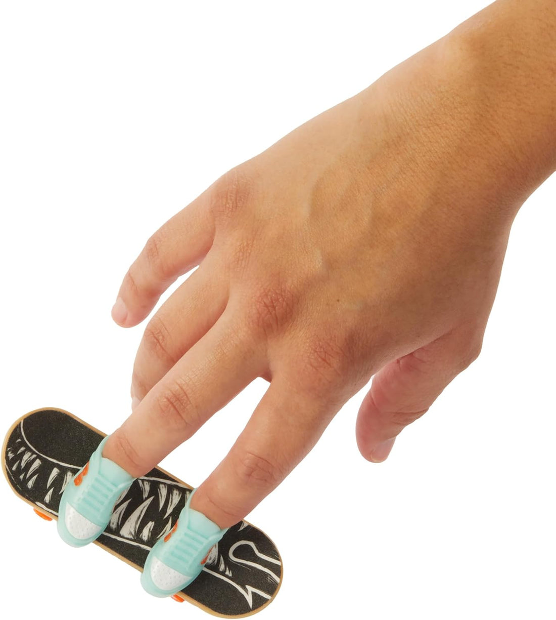 Hot Wheels Skate-Fingerboards 10er-Pack, Set aus 10 Finger-Skateboards mit 5 Paar abnehmbaren Skateboard-Schuhen im Hot Wheels Design, HTP59
