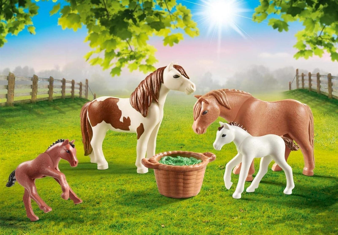 PLAYMOBIL Country 70682 Ponys mit Fohlen ab 4 Jahren