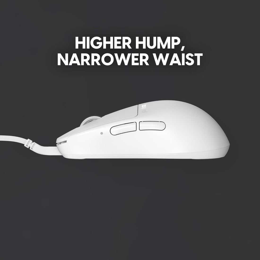 Pulsar Gaming Gears X2H Gaming-Maus, kabelgebunden, Ultraleicht, 51 g, symmetrisch, optischer Schalter, 26000 DPI, Bewegungssynchronisation, PAW3395-Sensor (Medium, kabelgebunden, weiß)