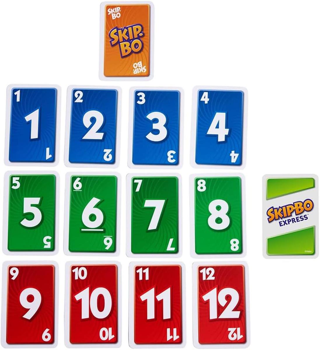 Skip-BO Express Kartenspiel Spielspaß für die ganze Familie