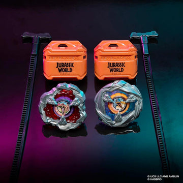 Hasbro Beyblade X Jurassic World Collab Spinosaurus vs. Quetzalcoatlus Multipack Set