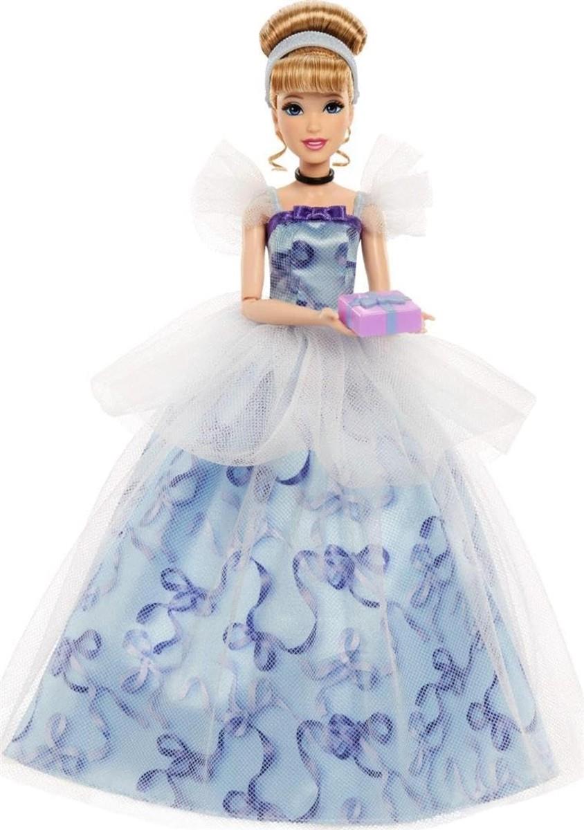 Mattel Disney Prinzessin Cinderella Geburtstag Sammelfigur Modepuppe, inspiriert vom Disney-Film, Geschenke für besondere Anlässe für Kinder und Sammler, JCR78