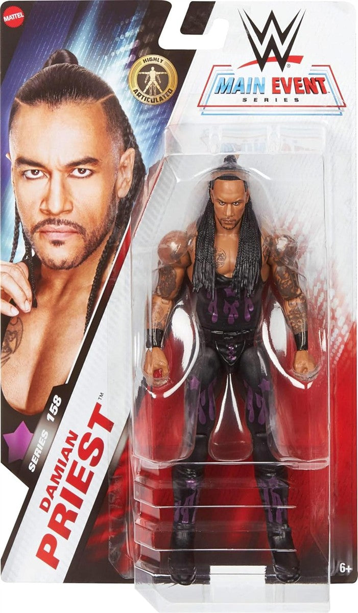 Mattel WWE Actionfiguren und Zubehörteile, ca. 15 cm große Superstar-Sammelfiguren mit 14 Bewegungspunkten und lebensechtem Aussehen (Stile können abweichen), JGD41
