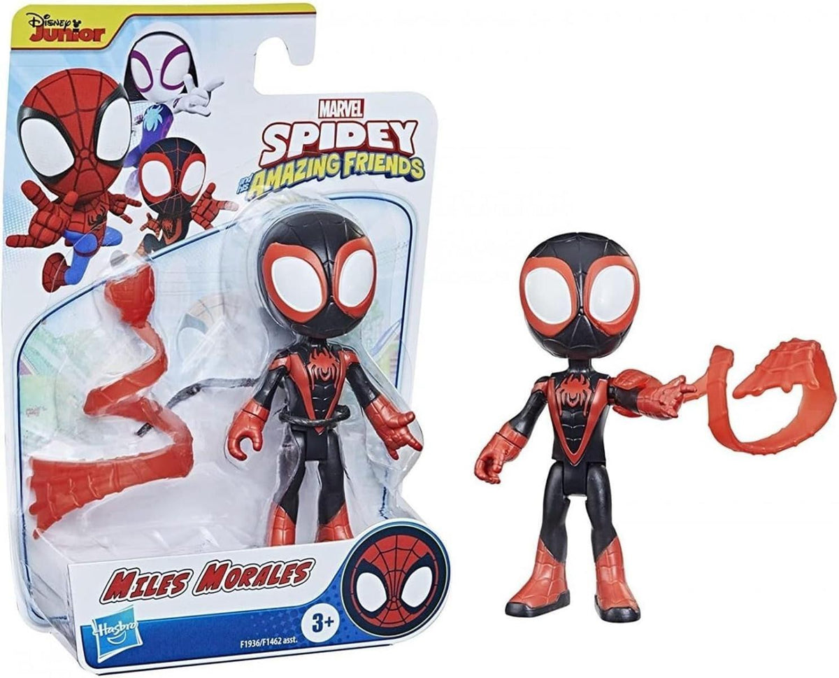 SPIDEY AND HIS AMAZING FRIENDS Marvel Miles Morales Figur 10 cm Action-Figur +1 Accessoire ab 3 Jahren
