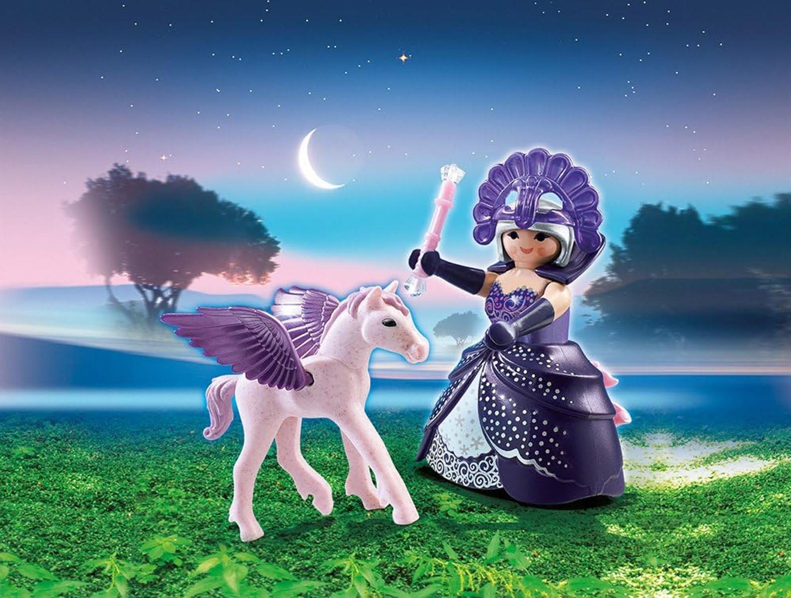 PLAYMOBIL 6837 Mondscheinkönigin mit Baby-Pegasus