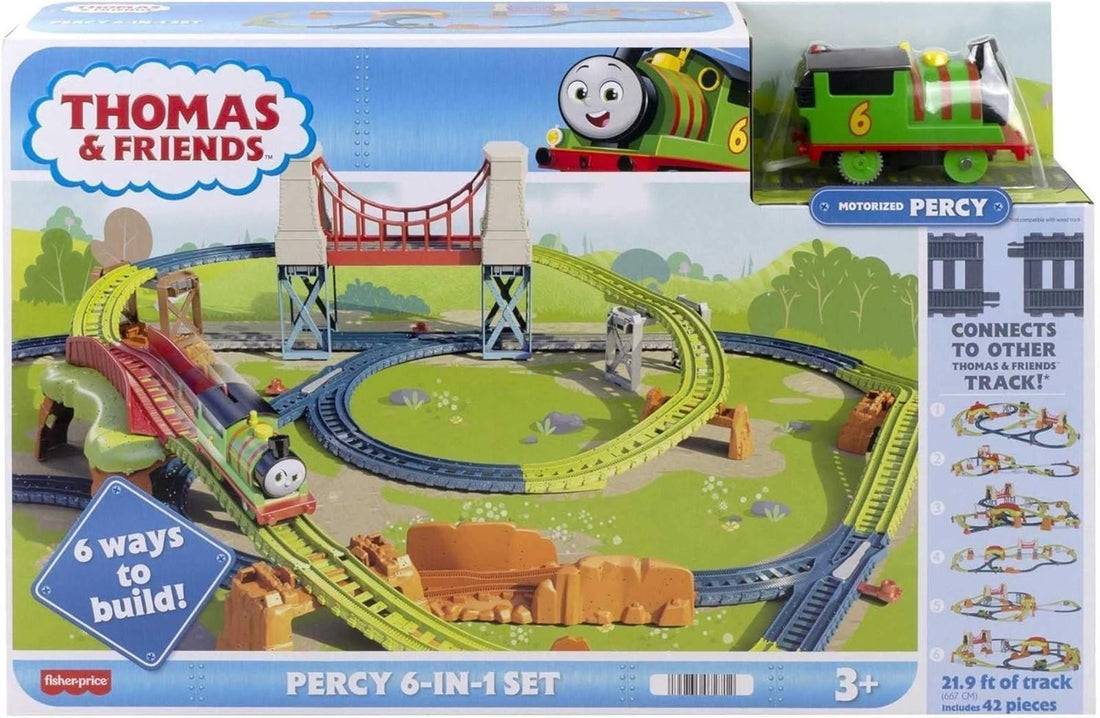 Thomas & Friends Percy 6-in-1 Spielzeugbahn für Kinder ab 3 Jahren