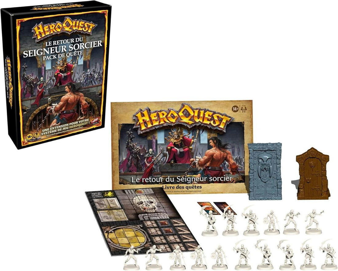 Avalon Hill HeroQuest, Erweiterung Der Rückkehr des Herr Hexer, ab 14 Jahren, HeroQuest Spielsystem erforderlich, F4193801, Mehrfarbig, one Size
