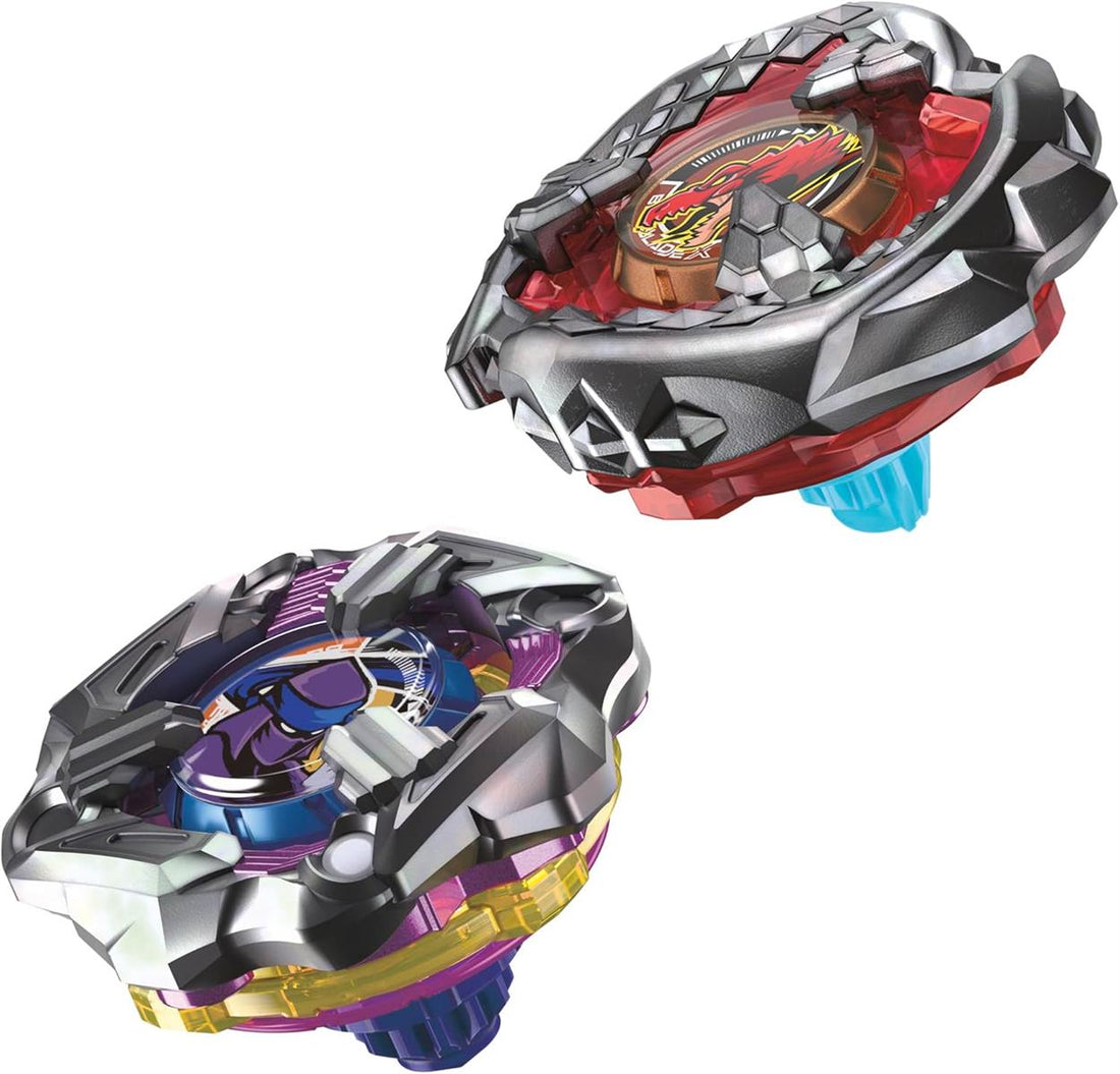 Hasbro Beyblade X Beat Tyranno 4-70Q & Knife Shinobi 4-80HN Dual Pack, Set