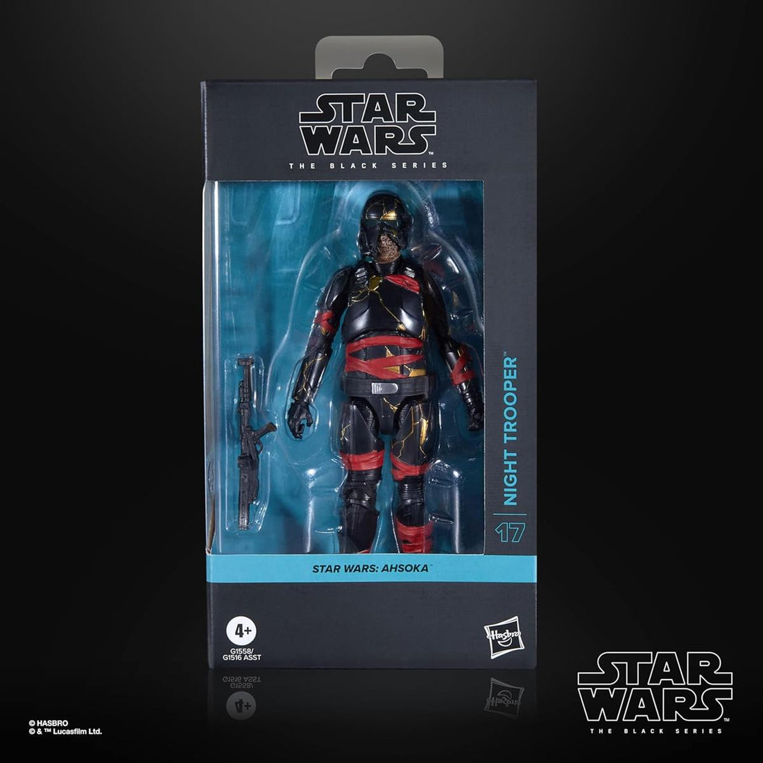 Star Wars The Black Series Night Trooper, Star Wars: Ahsoka Premium Action-Figur zum Sammeln (15 cm)