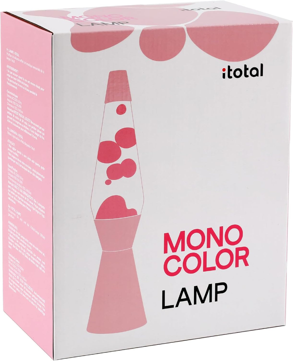 I-TOTAL® Lavalampe Magie Lavaspektakel: Einzigartiges für Ihr Zuhause Pastell Rosa Spaceship