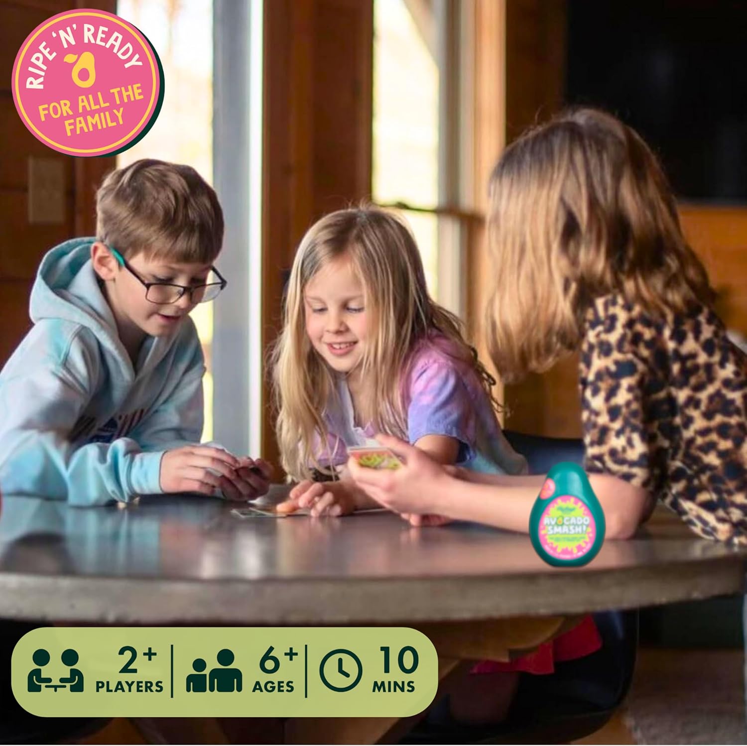 Ridley's Avocado Smash, schnelles Familien-Kartenspiel, Schnappverschluss