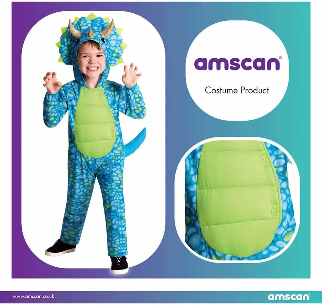 amscan blauer Dino Kostüm für Kinder 6-8 Jahre