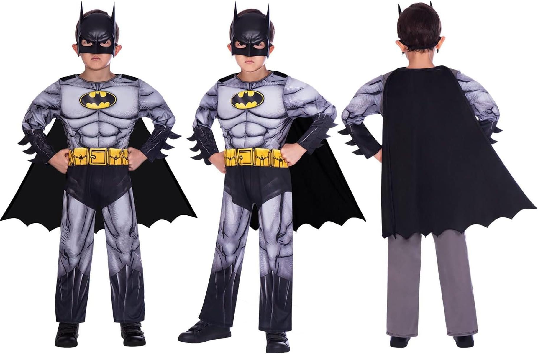 Amscan klassisches Batman Kostüm für Kinder Jungen 10-12 Jahre