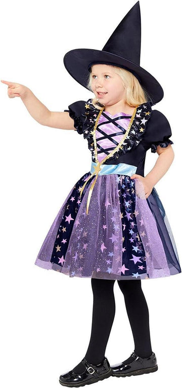 Amscan Mädchen Sternenlicht Hexe Kleid Halloween Kostüm 2-3 Jahre