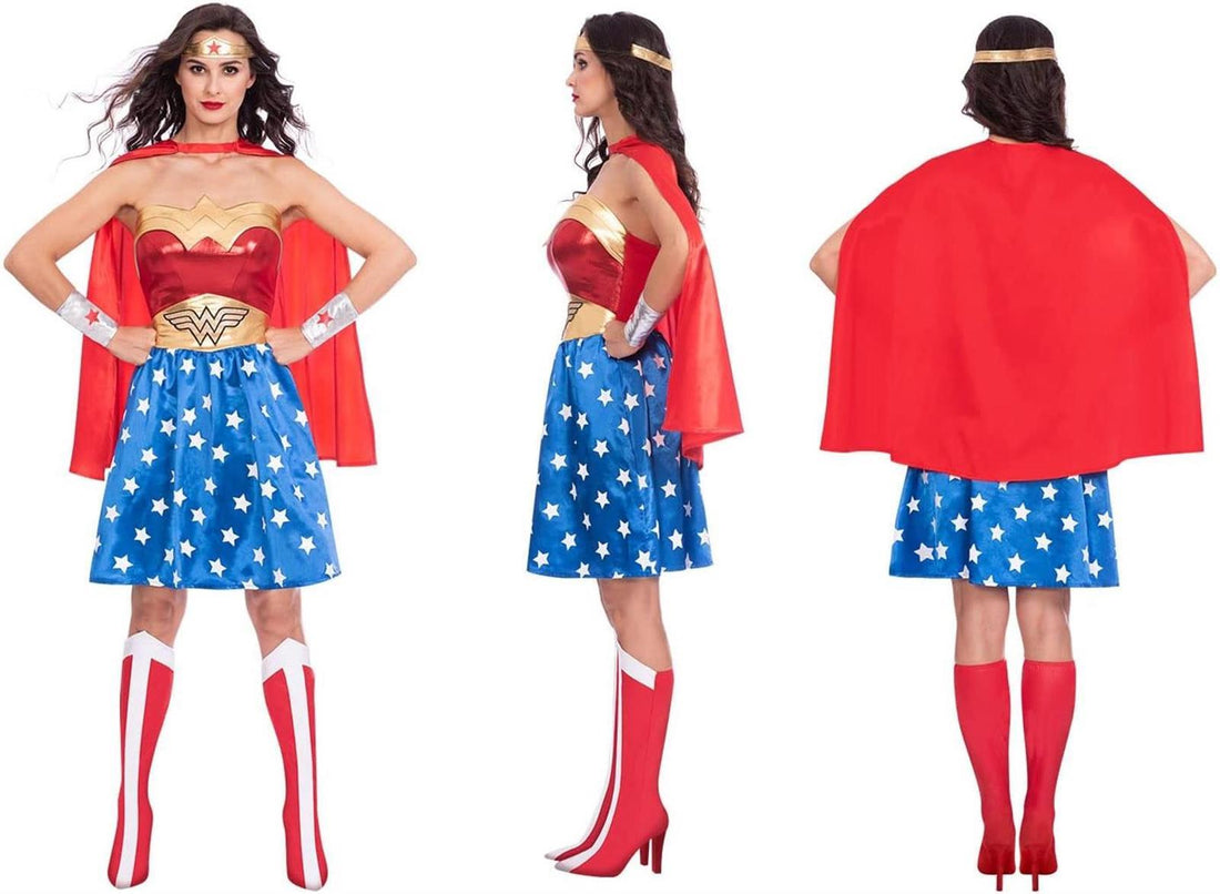 amscan Offiziell lizenziertes Wonder Woman Kostüm für Damen Größe S