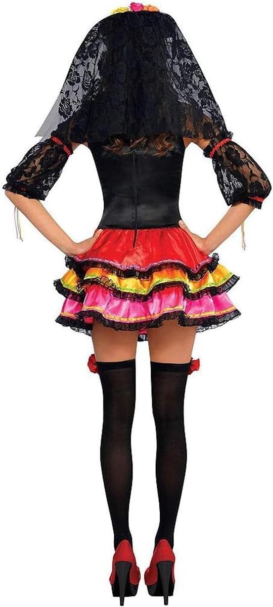 amscan Halloween Senorita am Tag der Toten Erwachsenenkostüm M